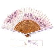 扇子 ローズシルエット ピンク 1L09102012