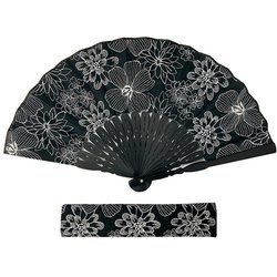 扇子 ブルームレース ブラック 1L09105095