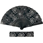扇子 ブルームレース ブラック 1L09105095