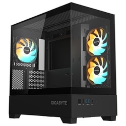 C201 PANORAMIC Micro-ATX ミドルタワー型PCケース ブラック C201P