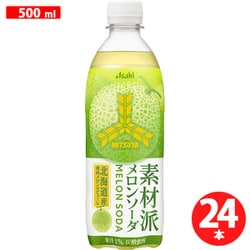 三ツ矢 素材派 メロンソーダ PET 500ml×24本