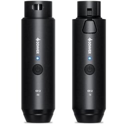 マイク用ワイヤレストランスミッター DONNER CV-2 Wireless XLR Microphone Transmitter and Receiver 2.4Ghz EC6970