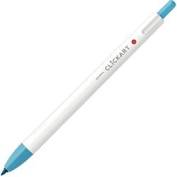 限定 ノック式水性カラーペン クリッカート どうぶつカラー ペンギン南極ブルー WYSS22-DC-PBL