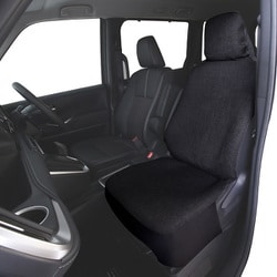 NT-1365 [ナチュラルテイスト 前席用シートカバー ブラック]