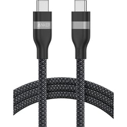 USB-C ＆ USB-C ケーブル 1.8m 240W,高耐久ナイロン ブラック A82E2N12