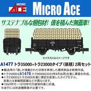 A1477 Nゲージ完成品 トラ35000＋トラ25000（俵積） 2両セット [鉄道模型]