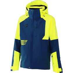 デモチームアウタージャケット ユニセックス スノージャケット NAVY×F.YELLOW(688F280) Sサイズ ONJ98400