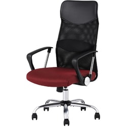 メッシュバックチェア ハイバック ボルドー OFC-MBHRーBD