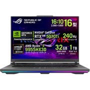 ゲーミングノートパソコン/ROG Strix G16 G614FR/16型/Ryzen 9 9955HX3D/メモリ 32GB/SSD 1TB/Windows 11 Home/エクリプスグレー G614FR-R9X3D5070TI