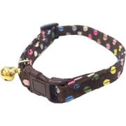 M0236 [マイスター キャット セーフティ カラー ブラウン カラフルドット]