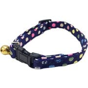 M0236 [マイスター キャット セーフティ カラー ブルー カラフルドット]