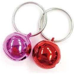 ペット用鈴宝来 2個入 レッドピンク