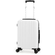 スーツケース 旅行日数目安:3~4泊 32L ダブルホイールキャスタ 機内持ち込み可能サイズ TSAロック搭載 ALI-1900-18 ホワイト
