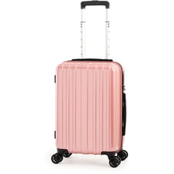 スーツケース 旅行日数目安：3～4泊 32L ダブルホイールキャスタ 機内持ち込み可能サイズ TSAロック搭載 ALI-1900-18 ピンクゴールド