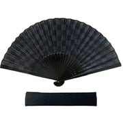 扇子 市松鮫小紋 黒 1M09105095