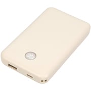 モバイルバッテリー 10000mAh PD20W対応 入出力(USB Type-C×1) 出力(USB-A×1) PSE適合 残量表示ディスプレイ ケーブル付属 アーモンドミルク MOT-MB10005-AM