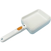 ミニ電気フライパン コンロ、IH不要 焼く 炒める ホワイト OMC-CKEFP01