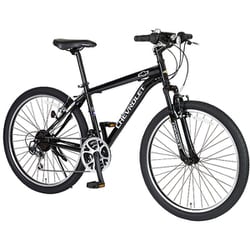 マウンテンバイク 430mm 26×2.125インチ 18段変速 ブラック ATB2618F-sus