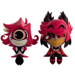 Hazbin Hotel（ハズビン・ホテルへようこそ） モニターフィギュア 2体セット アラスター＆ニフティ [塗装済可動フィギュア]