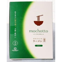 mochotto with CHLORELLA プラントベースラーメン 醤油 3食入り（375g）