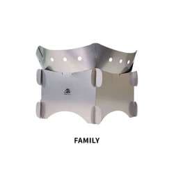 チタン製組立式焚火台 六葉（ROKUYO） FAMILY DH-C007F