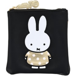 miffy 70th スクエアポーチ ミッフィー ポーチ 限定 Dick Bruna ミッフィーの70周年限定の Gold & Black シリーズ