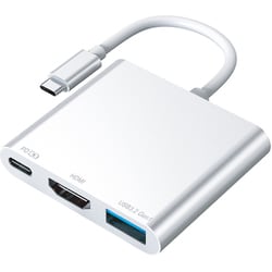 USB Type-C 3in1 ドッキングステーション ハブ PD90W出力 HD-3IN1HBSV