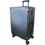 ハードキャリー フレームタイプ 預け入れ無料 旅行日数目安：7～8泊 約74L TSロック搭載 ストッパー付き 静音キャスター ガンメタ SK-0895-63