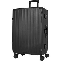 ハードキャリー フレームタイプ 預け入れ無料 旅行日数目安：1週間以上 約87L TSロック搭載 ストッパー付き 静音キャスター ブラック SK-0895-67