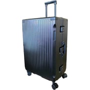 ハードキャリー フレームタイプ 預け入れ無料 旅行日数目安:1週間以上 約87L TSロック搭載 ストッパー付き 静音キャスター ブラック SK-0895-67