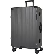 ハードキャリー フレームタイプ 預け入れ無料 旅行日数目安：1週間以上 約87L TSロック搭載 ストッパー付き 静音キャスター ガンメタ SK-0895-67