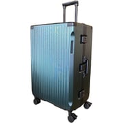 ハードキャリー フレームタイプ 預け入れ無料 旅行日数目安：1週間以上 約87L TSロック搭載 ストッパー付き 静音キャスター グリーン SK-0895-67