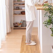 抗ウィルス・抗菌・防カビ機能付き 水拭きできるクッションフロア すべり止め付き 90×200 ナチュラル CFTI8135