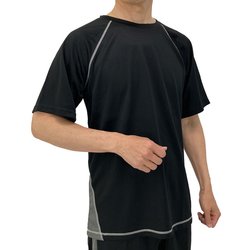 25210 [吸汗・速乾ドライ半袖Tシャツ ブラック 3Lサイズ]