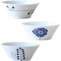 波佐見焼 Flowers 多用鉢 ボウル 3柄セット 12.7cm 330ml 22596
