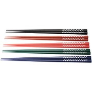 うめもん市松塗箸 お箸 全長22.5cm 5点セット 1013126