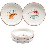 子ども食器 どうぶつサーカス すくい易い 平皿 2柄セット 径16cm 382851