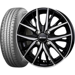 BRIDGESTONE（ブリヂストン） NEWNO 155/65R14 + AMD MG-5 [サマータイヤ＆ホイール 4本セット 軽自動車用 14インチ]