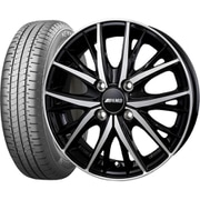 BRIDGESTONE（ブリヂストン） NEWNO 155/65R14 + AMD MG-5 [サマータイヤ＆ホイール 4本セット 軽自動車用 14インチ]