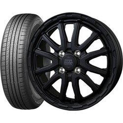 ROADSTONE（ロードストーン） Eurovis HP02 155/65R14 + ROCK KELLY MX-H [サマータイヤ＆ホイール 4本セット 軽自動車用 14インチ]