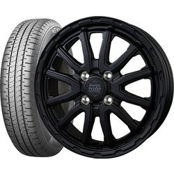 BRIDGESTONE（ブリヂストン） NEWNO 155/65R14 + ROCK KELLY MX-H [サマータイヤ＆ホイール 4本セット 軽自動車用 14インチ]
