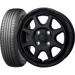 ROADSTONE（ロードストーン） Eurovis HP02 155/65R14 + ROCK KELLY MX-V [サマータイヤ＆ホイール 4本セット 軽自動車用 14インチ]