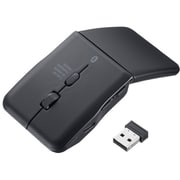 静音ワイヤレス IR LEDコンボマウス 5ボタン・薄型 Bluetooth/2.4GHz MA-WBIS5117BK