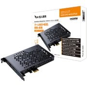 キャプチャーボード HDMI入力 最大4K60fps/1080p240fpsパススルー/最大4K30fps/1080p120fps録画対応 PCI Express 2.0x1接続 KURO-CPC-4K1C1PTwA