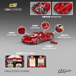 CM64-Utopia-ICHEMO 1/64 Pagani ウトピア カスタムバージョン [ダイキャストミニカー]