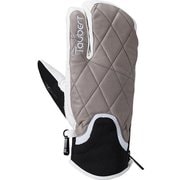 フィンガースリーレザー スキー スノーボード グローブ ライトグレー×ホワイト Sサイズ T70764