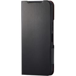 PM-K251PLFUBK [Basio active3用 ケース レザー カバー 手帳型 マグネット フラップ 衝撃吸収 超軽量 薄型 スタンド機能付 UltraSlim ブラック]