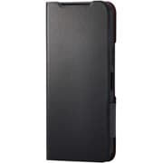 PM-K251PLFUBK [Basio active3用 ケース レザー カバー 手帳型 マグネット フラップ 衝撃吸収 超軽量 薄型 スタンド機能付 UltraSlim ブラック]