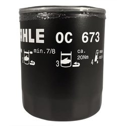 マーレ （Mahle） オイルフィルター 日産 マツダ スバル車他用 外径80mm 高さ100mm ネジ径3/4-16UNF OC 673 OC 673