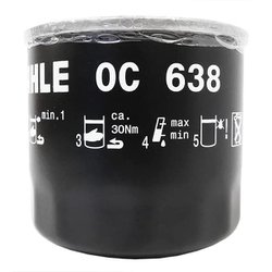 マーレ （Mahle） オイルフィルター イスズ 日産 UD車他用 外径120mm 高さ120mm ネジ径1 1/2-12UNF OC 638 OC 638
